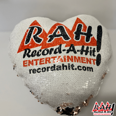 Custom Heart Sequin Pillows
