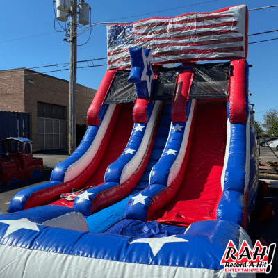16' Double Lane Giant Slide (red white blue)