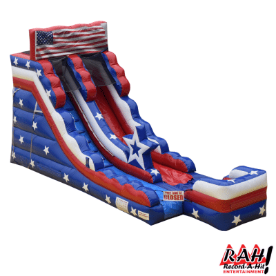 16' Single Lane Slide (red white blue)