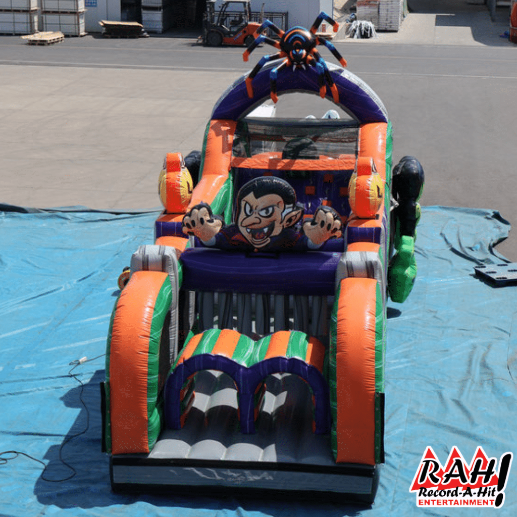 48-Foot Halloween Obstacle Course With Slide Combo