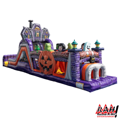 47 Foot Halloween Obstacle Course with Slide Combo (2)